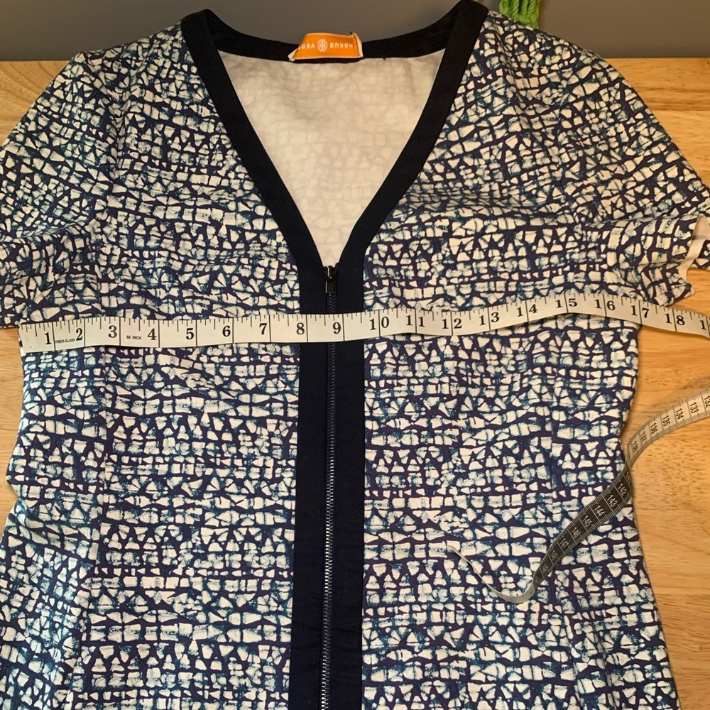 Tory Burch Blue Dress Style# 11152404 Size Medium - Picture 11 of 12